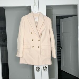 Madewell Oversized Tuxedo Coat Ecru Neutral
